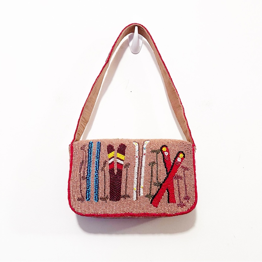 Anthropologie The Fiona Beaded Bag: Winter Icon Edition OG Ski - Picture 6 of 8